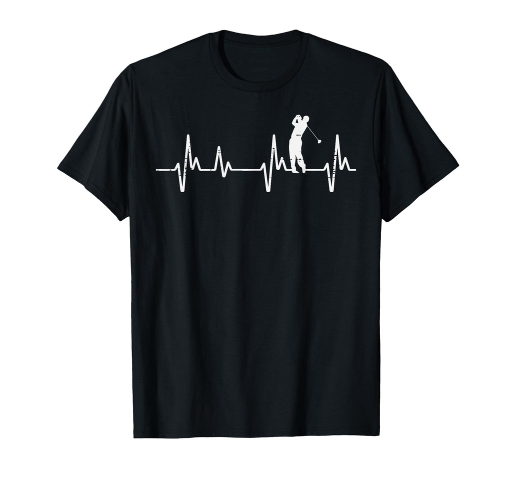 Golf Heartbeat Love Golfing Golfer Player Dad Men Women Kid T-Shirt