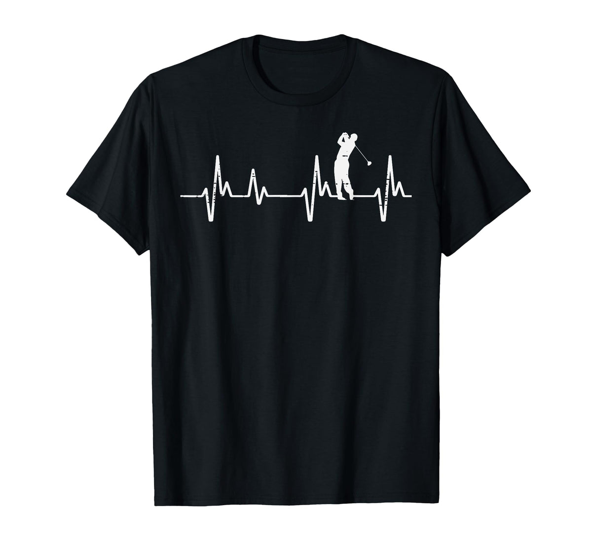 Golf Heartbeat Love Golfing Golfer Player Dad Men Women Kid T-Shirt