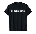 #1 StepDad Number One Stepfather Father's Day Vintage Sports T-Shirt