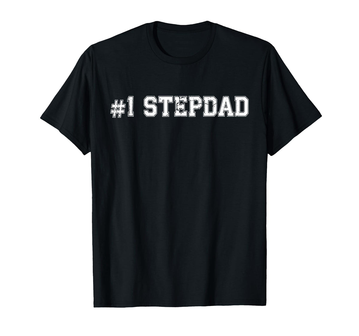#1 StepDad Number One Stepfather Father's Day Vintage Sports T-Shirt