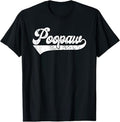 Mens Poopaw Vintage Retro Father's Day for Papa Grandpa T-Shirt