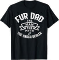 Dog Dad The Man Myth Snack Dealer Funny Fathers Day Fur Papa T-Shirt