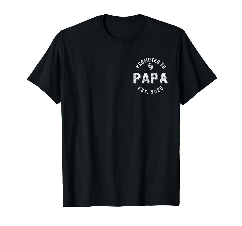 Promoted To Papa Est. 2025 First Time Grandpa T-Shirt