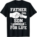 Cute Father and Son Fist Bump Best Friends for Life T-Shirt