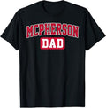 McPherson College Dad Arch Vintage Design Father Men Family T-Shirt