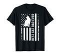 Men's Cat Dad US Flag Kitty Daddy Dad Christmas Fathers Day T-Shirt