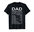 Dad Nutrition Facts Father's Day Grandpa Father Daddy Humor T-Shirt