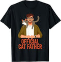 Official Cat Father Fathers Day Kitten Lover Feline Owner T-Shirt