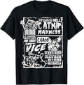 Catnip Madness Funny Cat Gifts For Cat Lover Cat Dad Cat Mom T-Shirt for Men Women Kids
