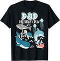 Dad of the Birthday Boy Ocean Sea Animals Birthday Party T-Shirt