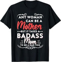 Womens Funny Happy Father's Day To The Best Single Mom T-Shirt