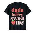Dada of the Berry Sweet One Strawberry Birthday Party Dad T-Shirt