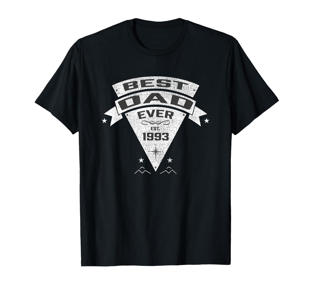 Mens Best Dad Ever Est. 1993 Established Father & Daddy T-Shirt