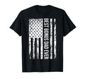 Step Dad: Best Bonus Dad Ever For Stepdad American Flag T-Shirt for Men