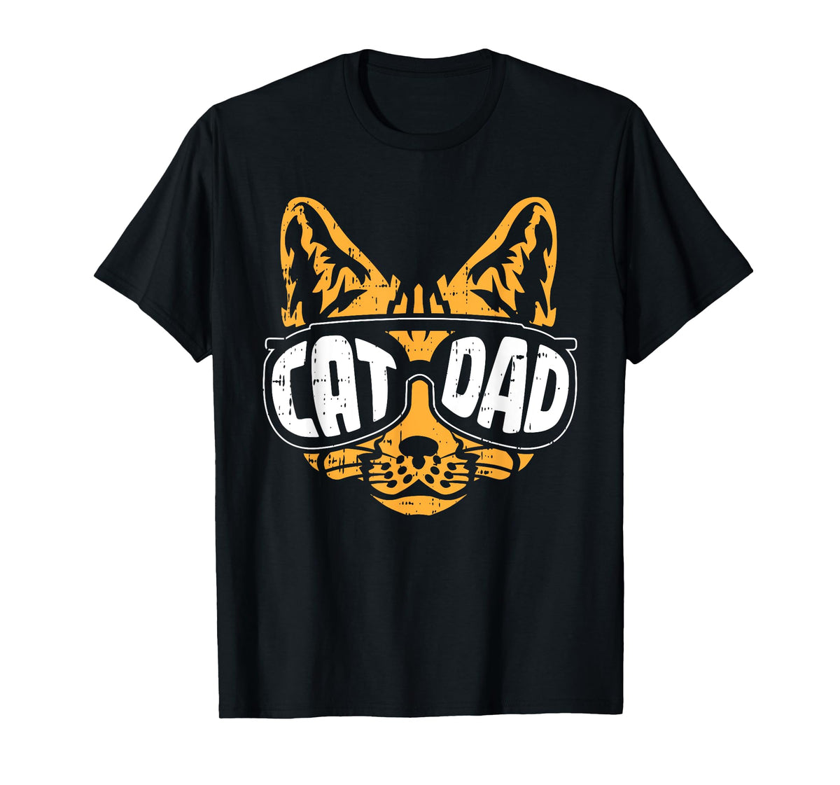 Cat Dad Fathers Day Kitten Lover Papa Grandpa Daddy Men T-Shirt