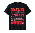 Dad Of The Berry Sweet One Strawberry 1St Birthday Girl T-Shirt