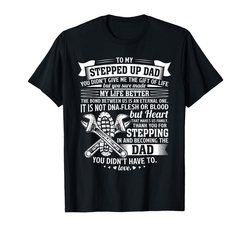 Mechanic stepdad fathers day birthday gifts step dad men T-Shirt