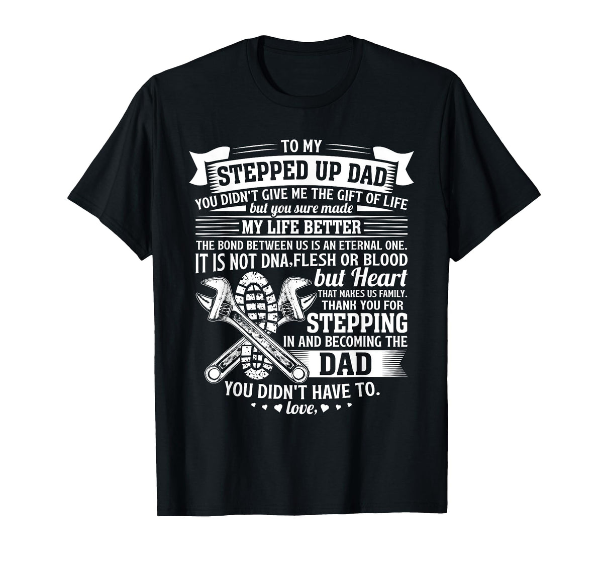 Mechanic stepdad fathers day birthday gifts step dad men T-Shirt