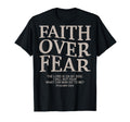 Girl Teen Faith Over Fear Cute Jesus Christian Women Dad Men T-Shirt