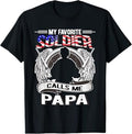 My Favorite Soldier Calls Me Papa - Proud Army Grandpa Gift T-Shirt
