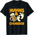 Huggies and Chuggies Tees Funny Future Father Party T-Shirt