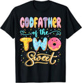 GodFather Of The Two Sweet Donut Lover 2Nd Birthday Girl T-Shirt