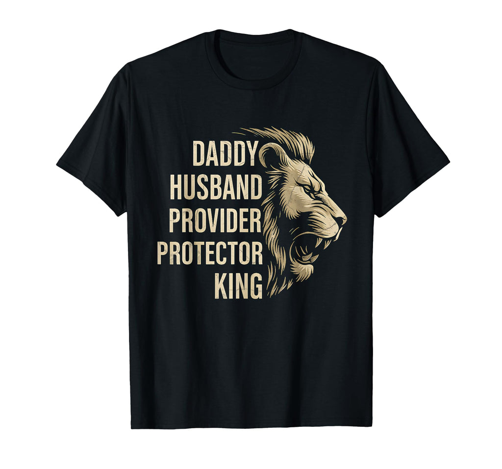 Retro Daddy Husband Provider Protector King Fathers Day Dad T-Shirt