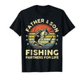 Father Son Matching Fishing Funny Bass Fish Dad Graphic T-Shirt
