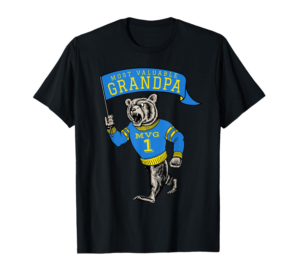 Funny Grandpa Most Valuable Number 1 Saying Grandfather T-Shirt