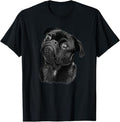 Pug Shirt for Dog Mom Dad Funny Cute Black Pug T-Shirt
