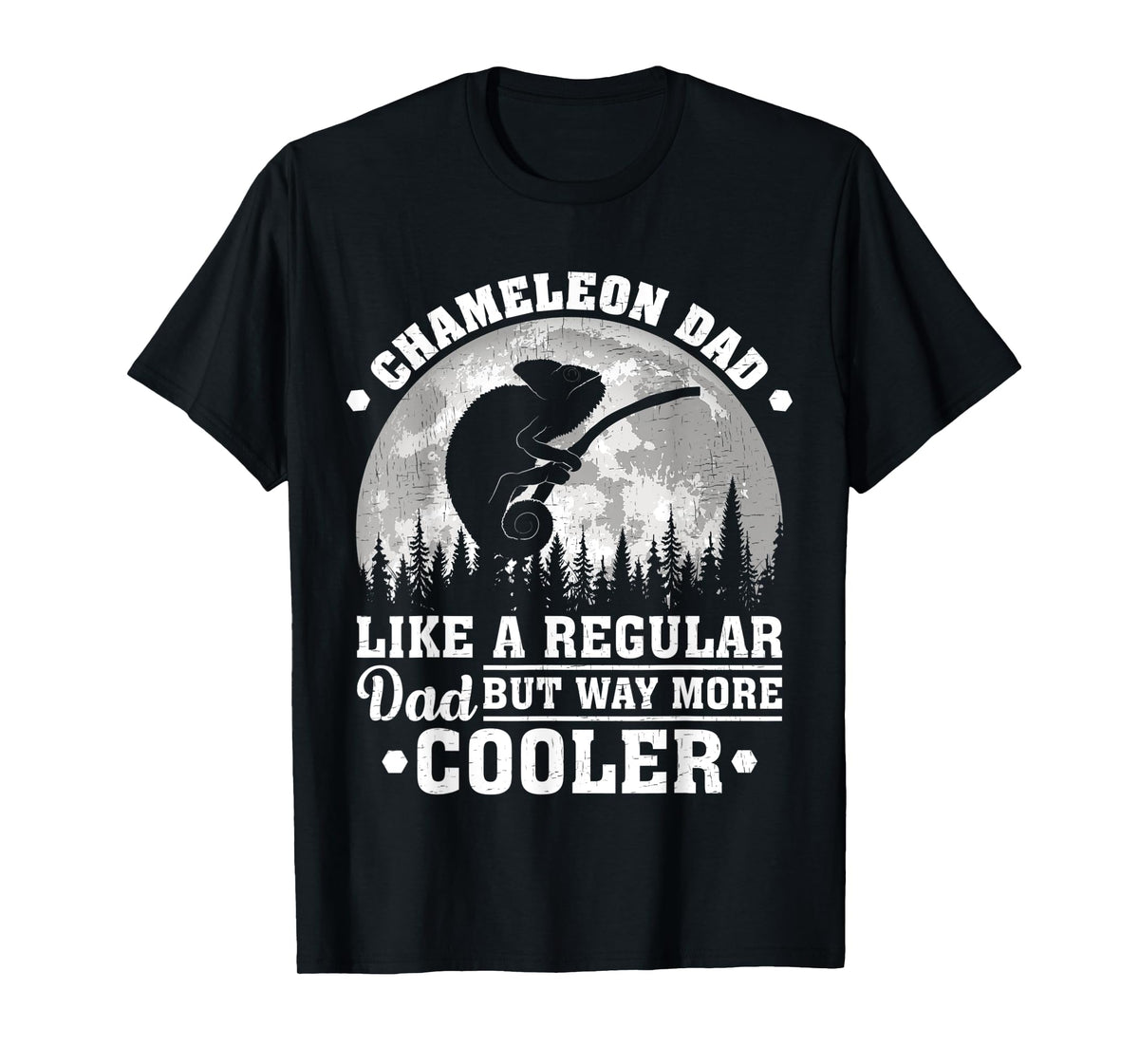 Mens Chameleon Dad Like A Regular Dad Funny Chameleon Fathers Day T-Shirt