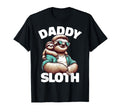 Daddy Sloth Sunglasses Funny Tee Father's Day Sloth Dad T-Shirt