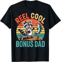 Funny Fishing Gifts for Bonus Dad Reel Cool Stepfather T-Shirt