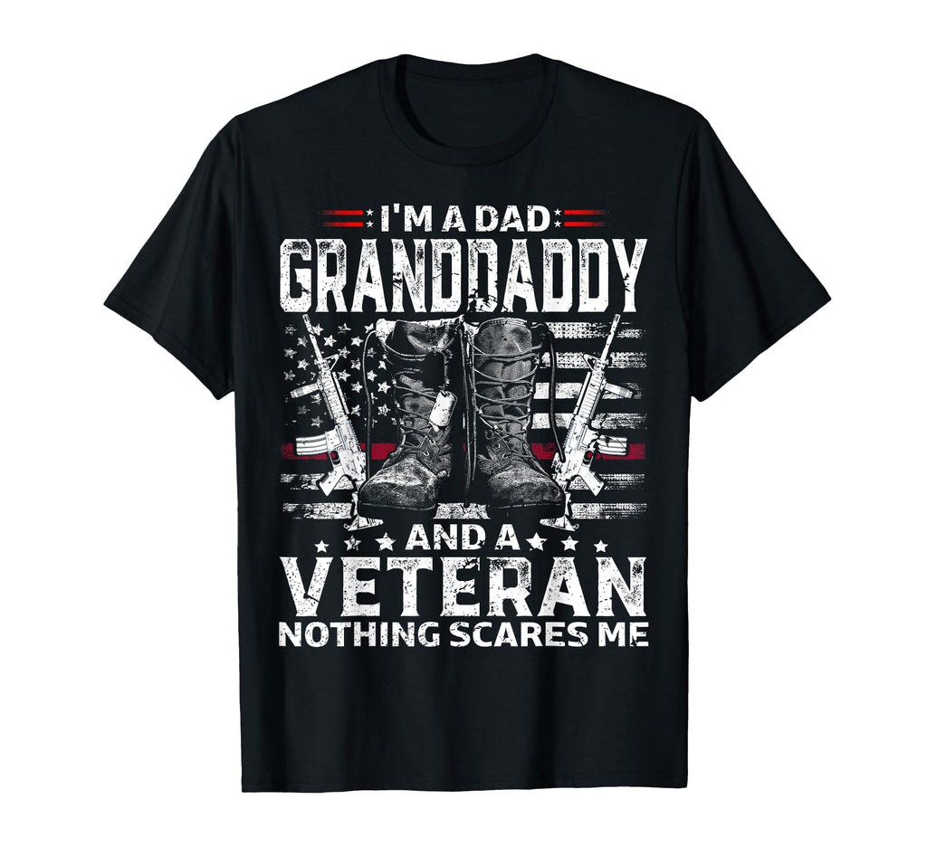 I'm A Dad Granddaddy T-Shirt Veteran T-Shirt