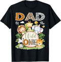 Dad Of The Wild One 1St Birthday Kids Safari Jungle T-Shirt