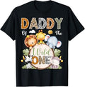 Daddy Of The Wild One 1St Birthday Boy Safari Jungle T-Shirt