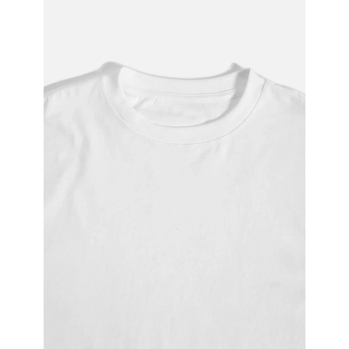 Men's Summer Pure Cotton T-shirt Fashionable Casual Loose Cartoon Bear Printed Sports Round Top