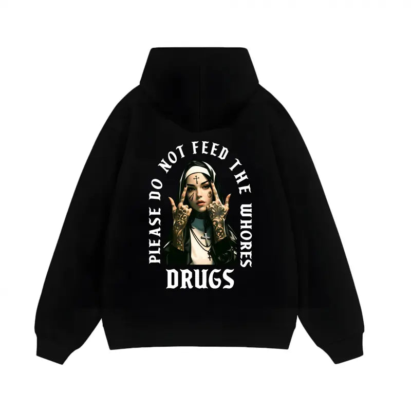 NUN PLEASE DO NO FEED THE WHO$ES DGS shirt - hodiee sweater men and women, Classic Fashion, Fits Every Occasion, Full Size Cotton Fabric