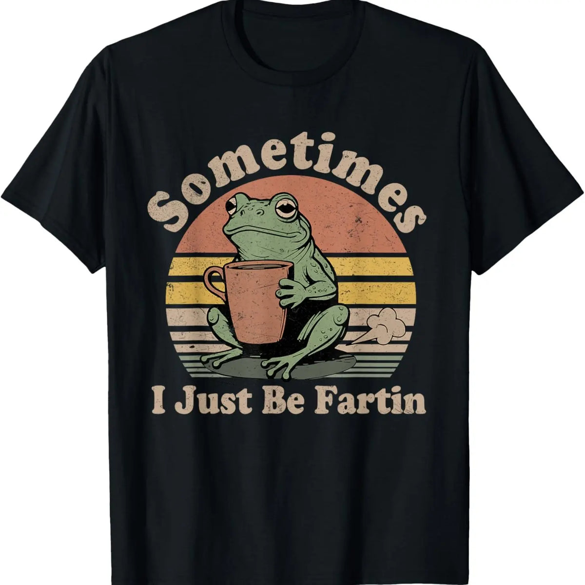 Sometimes I Just Be Fartin' Frog T-Shirt,Funny Gifts, Unisex Casual Top