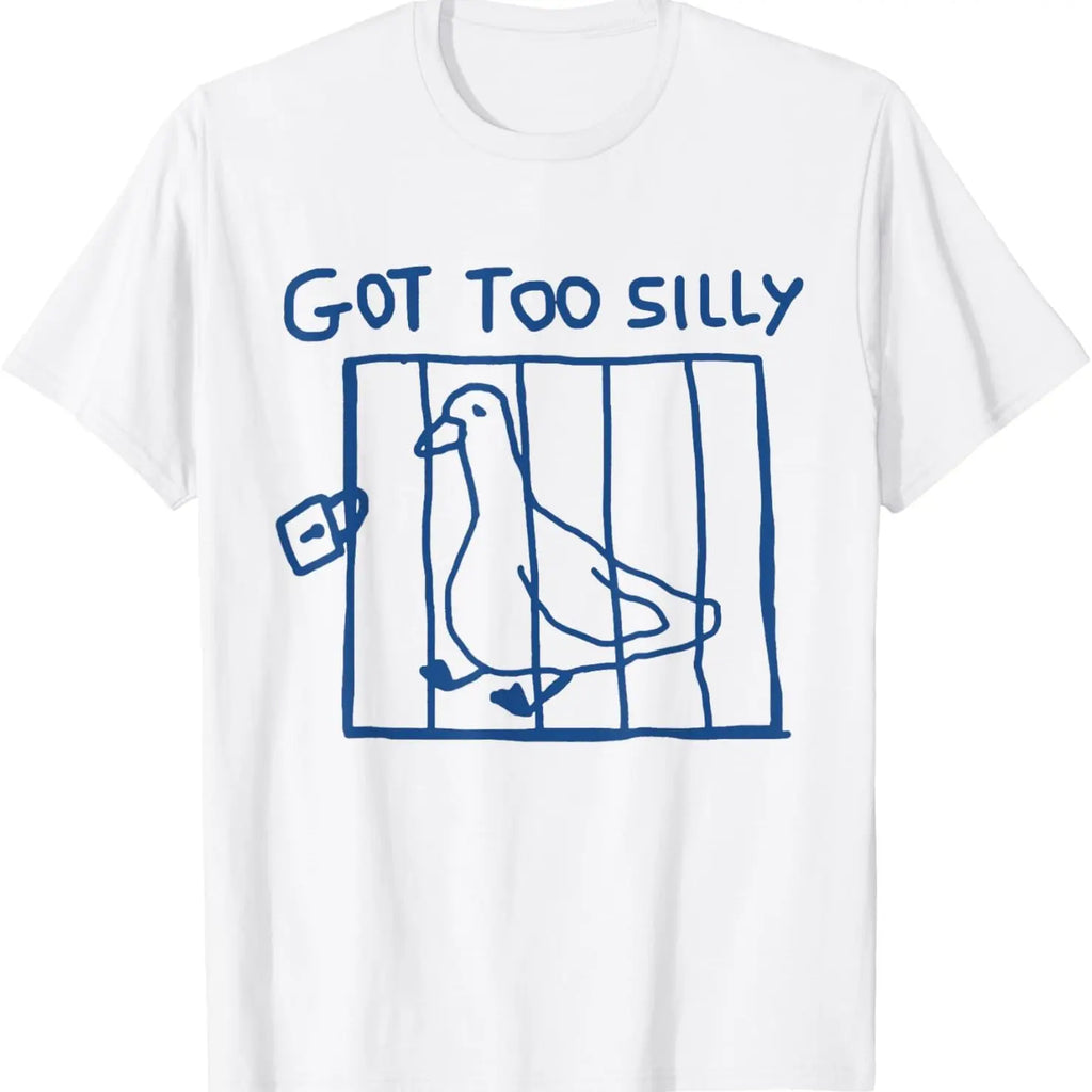 Silly Goose" Funny Gym Meme T-Shirt, Comfortable Fit,  Muscular Goose Graphic, Ideal For Casual Wear & Holiday Gifts