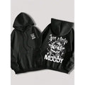 Women's Cartoon Highland Cow Print Hoodie, Casual Thermal Lined Long Sleeve Hooded Sweatshirt for Fall & Winter, Women's Clothes for Daily Wear