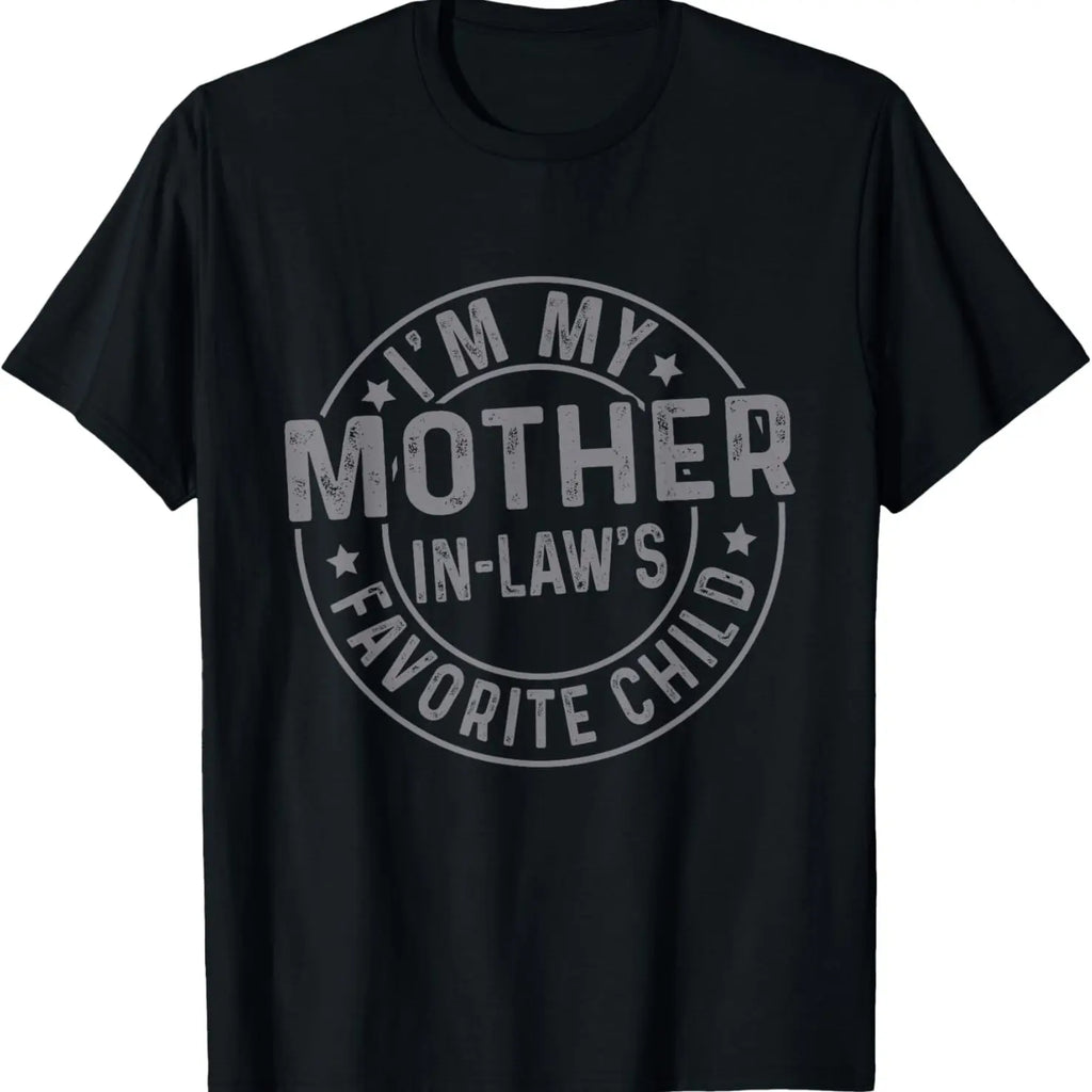 Funny Moms Favorite Son Daughter I'm Mom's Favorite T-Shirt Golf Gift T-Shirt For Men and Women
