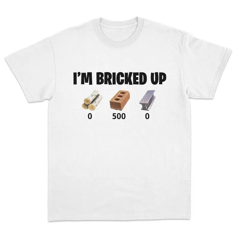 I'm Bricked Up Meme Tee, Cool Graphic Shirt, Perfect for Casual Outfits. Golf Gift T-Shirt For Men and Women