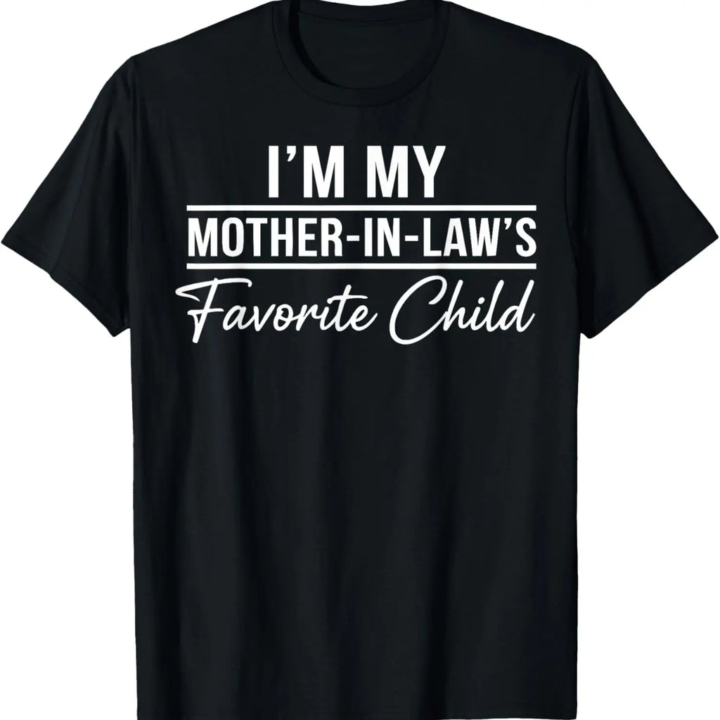 Funny Moms Favorite Son Daughter I'm Mom's Favorite T-Shirt Golf Gift T-Shirt For Men and Women
