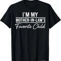 Funny Moms Favorite Son Daughter I'm Mom's Favorite T-Shirt Golf Gift T-Shirt For Men and Women