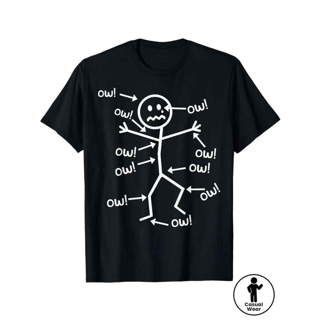 Humorous Chronic Pain Awareness T-Shirt Perfect for Casual Summer Wear Short Sleeve Round Neck Machine Washable