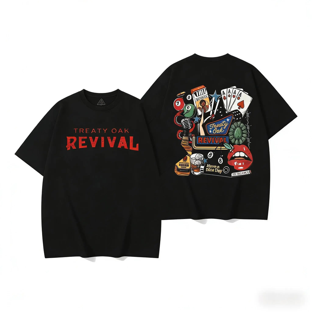 Vintage Rock Music Graphic Tee, Retro Western Metal Style Oversized Washed Cotton Shirt, Classic Casual Streetwear Top