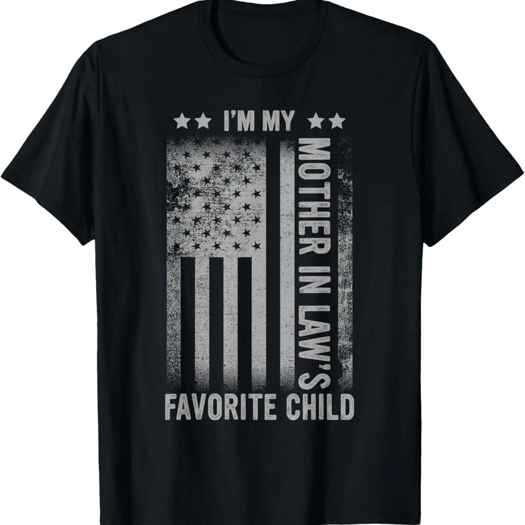 Funny Moms Favorite Son Daughter I'm Mom's Favorite T-Shirt Golf Gift T-Shirt For Men and Women